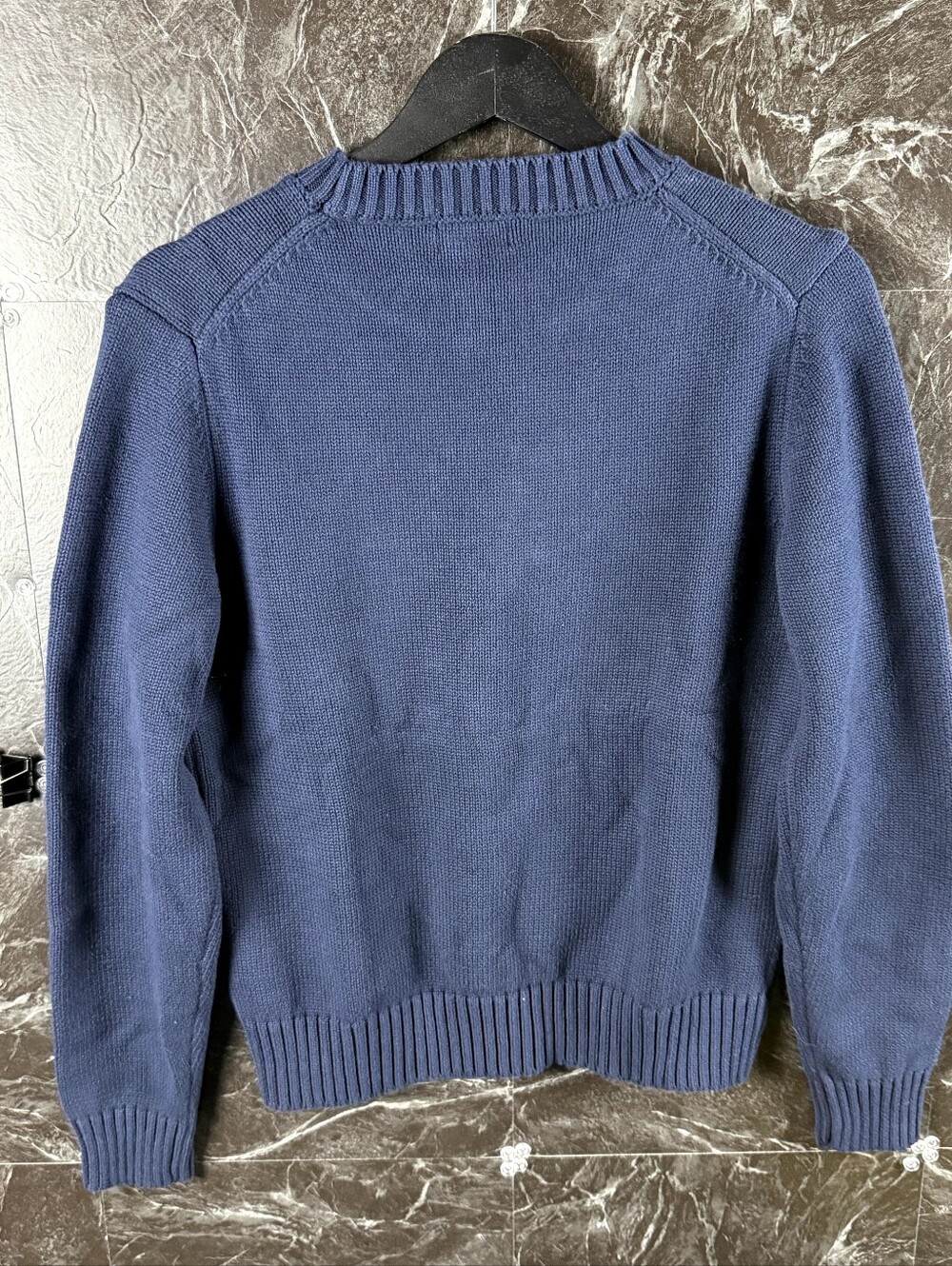 Polo Ralph Lauren Women's Blue USA Polo Bear Knit Sweater Small - Picture 2 of 5